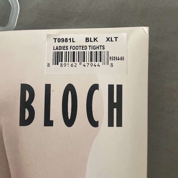 Bloch brand black footed tights - Picture 2 of 5
